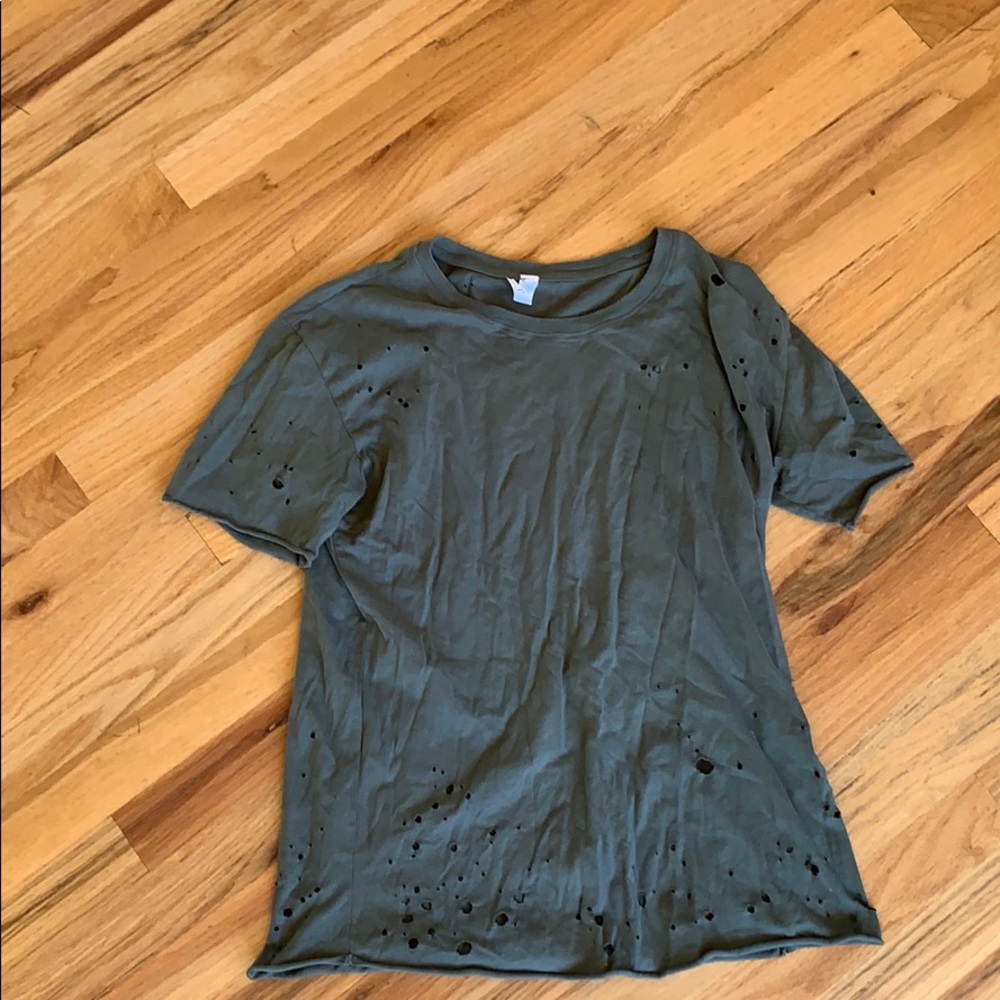 alo yoga ripped tee